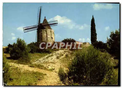 Moderne Karte Fontvieille B du R Le Moulin d'Alphonse Daudet