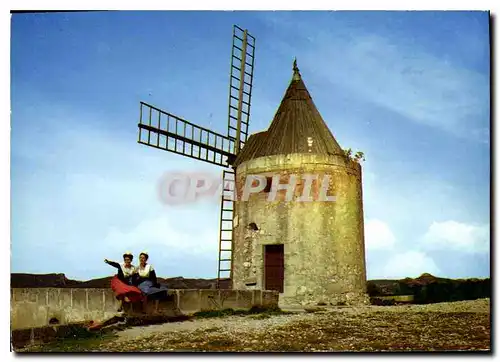 Moderne Karte Au coeur de la Provence Fontvieille le celebre Moulin de Daudet