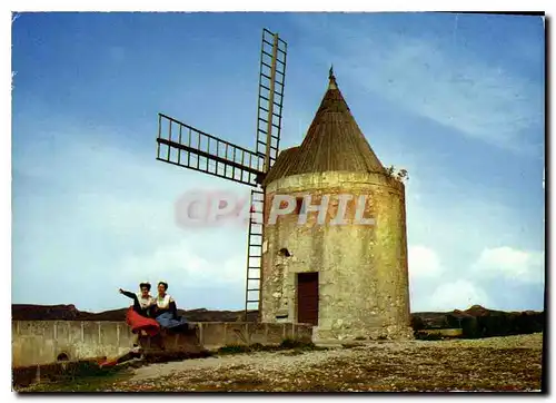 Moderne Karte Au Coeur de la Provence Fontvieille le celebre Moulin de Daudet