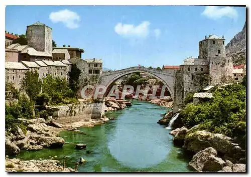 Cartes postales moderne Mostar le vieux pont