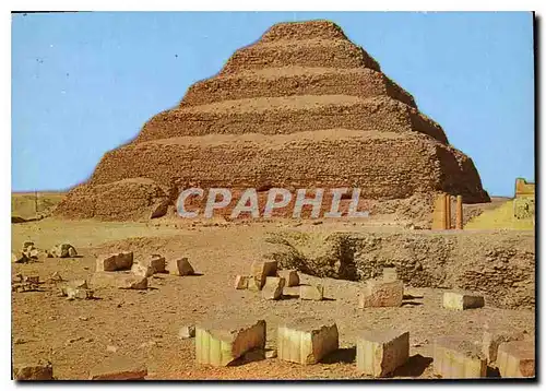 Moderne Karte Sakkara King Zoser's step pyramid