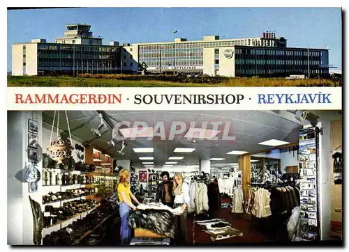 Cartes postales moderne Rammagerdin Souvenirshop Reykjavik