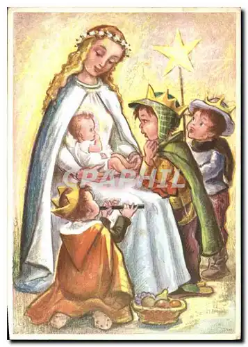 Cartes postales moderne Vierge Enfants