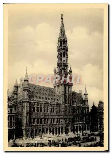 Moderne Karte Bruxelles la grand Place cote sud ouest l'Hotel de Ville