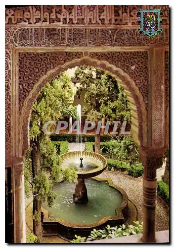 Cartes postales moderne Granada Alhambra Cour de Lindaraja