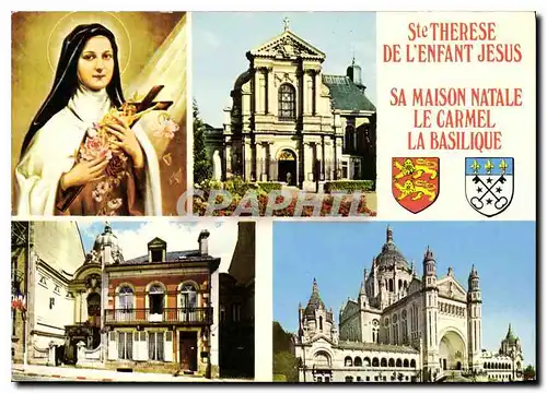 Cartes postales moderne Lisieux Calvados Ste Therese de l'Enfant Jesus