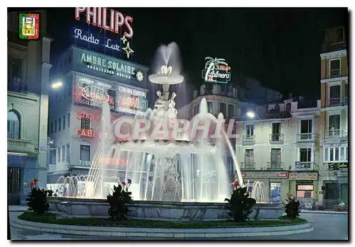 Cartes postales moderne Malaga Fontaine de la Place Jose Antonio