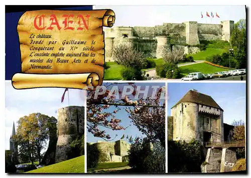 Cartes postales moderne En Normandie Caen Calvados le chateau fonde par Guillaume le Conquerant au XI siecle