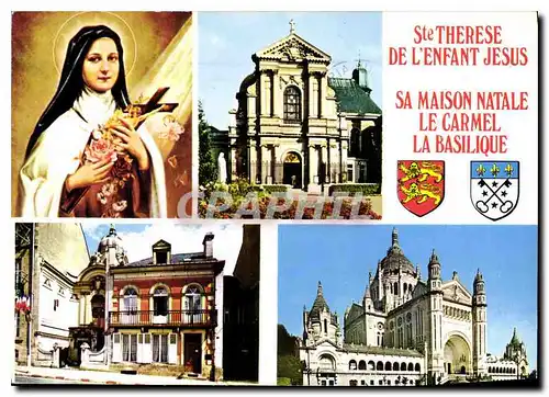 Cartes postales moderne Lisieux Calvados Ste Therese de l'Enfant Jesus