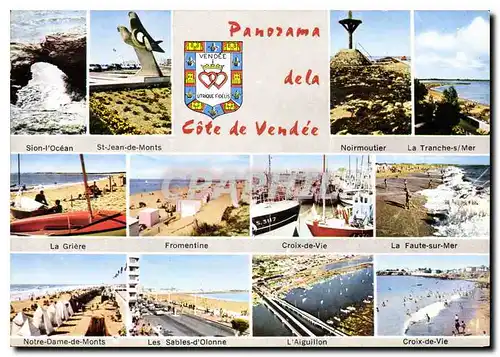 Cartes postales moderne Panorama de la Cote de Vendee