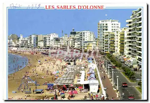 Cartes postales moderne Les Sables D'Olonne Vendee La plage et la promenade