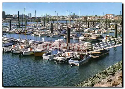 Moderne Karte Les Sables D'Olonne Vendee Port de Plaisance