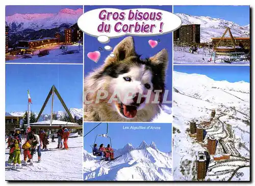 Cartes postales moderne En Maurienne vallee de l'Avran Savoie le Corbier Decouverte de la Staion au coeur de l'hiver