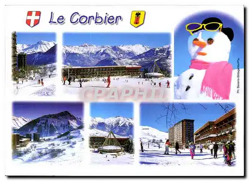 Cartes postales moderne En Maurienne vallee de l'Avran Savoie le Corbier A la decouverte au coeur de l'hiver de la stati