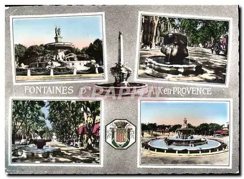 Moderne Karte La Cite du Roy Rene Fontaines d'Aix en Provence Souvenir