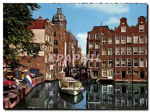 Cartes postales moderne Vieil Amsterdam la petite ecluse