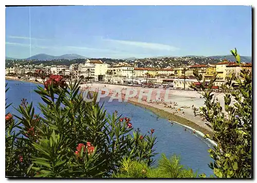 Moderne Karte Nice le Quai des Etats Unis la Plage des Panchettes