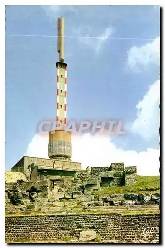 Cartes postales moderne le Sommet du Puy de Dome Ruines du Temple de Mercure et Tour de la R.T.F.