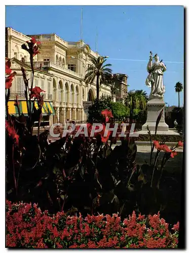 Cartes postales moderne Au soleil de la Cote d'Azur Menton A M le Palais de l'Europe et ses Jardins