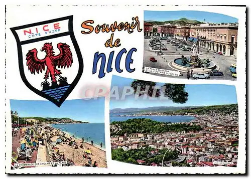 Cartes postales moderne La Cote d'Azur Souvenir de Nice