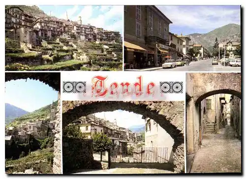 Cartes postales moderne Tende Alpes Maritimes Village medieval de la haute vallee de la Roya domine par les ruines du ch