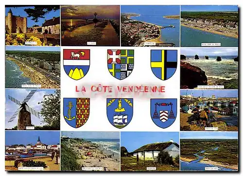Cartes postales moderne La Vendee Pittoresque La Cote Vendeenne