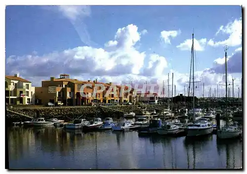 Moderne Karte Lea Sables d'Olonne Vendee le port de plaisance Olona