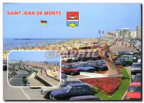 Cartes postales moderne Saint Jean de Monts Vendee L'Esplanade de la mer et la plage