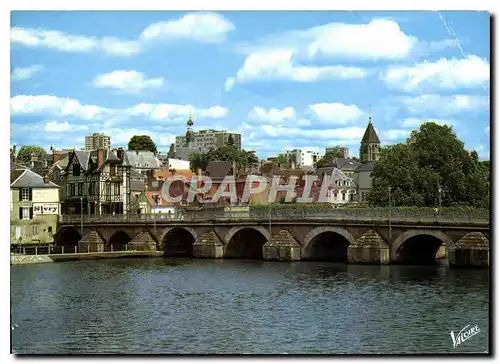 Cartes postales moderne Le Berry Vierzon Cher le pont sur l'Yevre