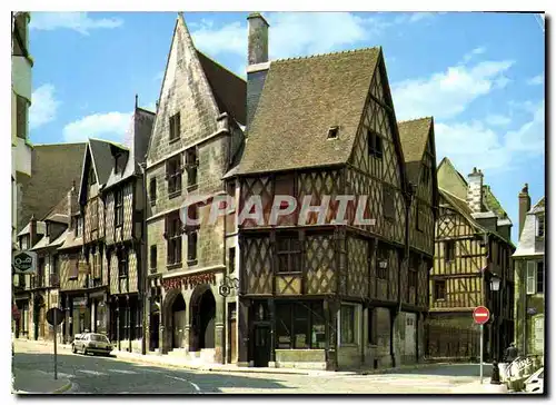 Cartes postales moderne Les Merveilles de Berry Bourges Cher Vieilles Maisons a l'angle des rues Pellevoysin et Cambourn