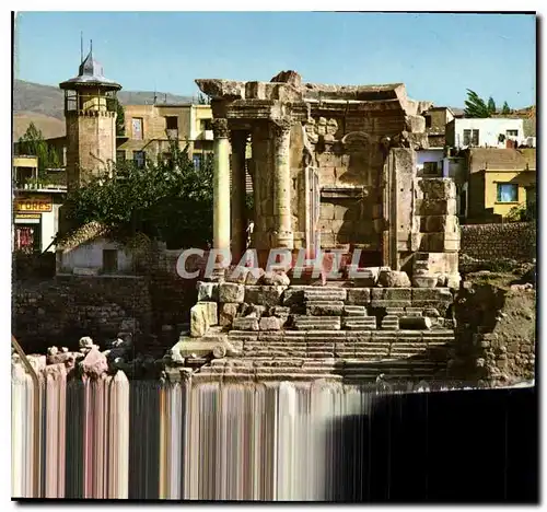 Moderne Karte Lebanon Baalbeck Temple de Venus