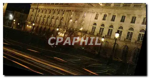 Moderne Karte Nancy Meurthe et Moselle L'Hotel de ville illuminee