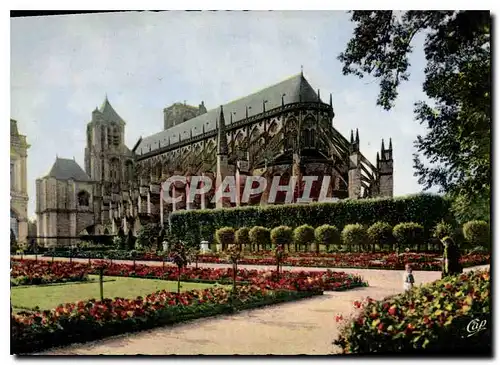 Cartes postales moderne Bourges Vue du Jardin de l'Archeveche