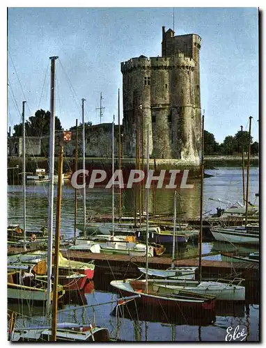 Moderne Karte La Rochelle Un coin du Bassin des Yachts et la Tour Saint Nicolas