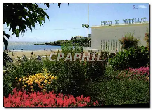Cartes postales moderne Royan Pontaillac Un joli coin fleuri au pied du casino de Pontaillac echappee vers la mer