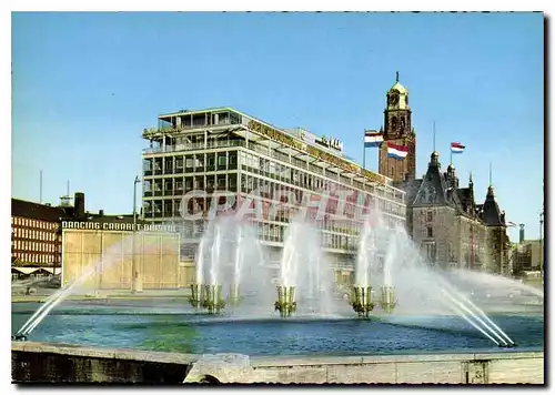 Cartes postales moderne Rotterdam Fontein Hoflein en stadhauis
