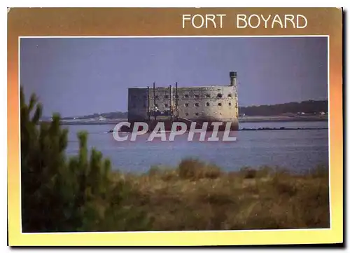 Moderne Karte Fort Boyard Situe entre les iles d'Oleron et d Aix