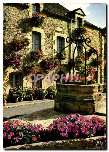Cartes postales moderne Rochefort en Terre La puits fleuri