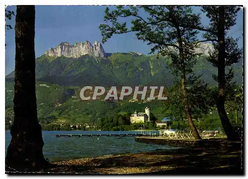 Cartes postales moderne Duingt Lac d'Annecy Terrasse devant le Chateau en presqu'ile sur le lac