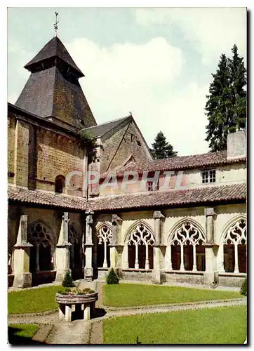 Moderne Karte En Parcourant la Dordogne Cadouin Le Cloitre de style gothique flamboyant