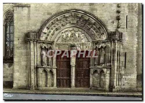 Cartes postales moderne St Thibault Portail de l'Eglise Notre Dame XIII XIV s