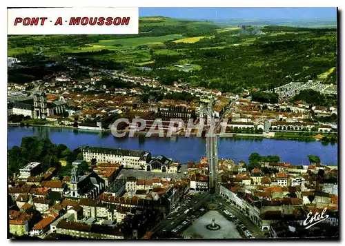 Moderne Karte Pont a Mousson Meurthe et Moselle Vue aerienne