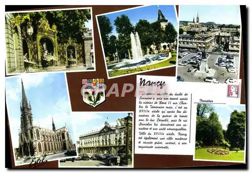 Cartes postales moderne Nancy Meurthe et Moselle Fontaine de Neptune Place St Jean La place Stanisias et la Carriere L'E