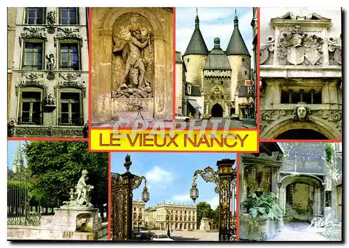 Moderne Karte Nancy Meurthe et Moselle Le Vieux Nancy