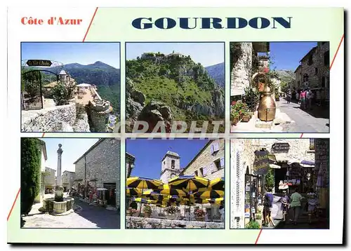 Cartes postales moderne Cote d'Azur Gourdon