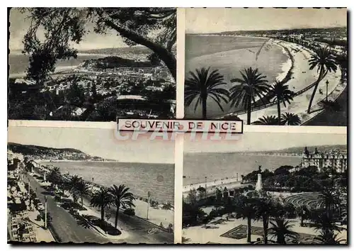 Moderne Karte Souvenir de Nice