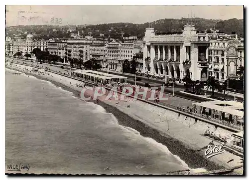 Moderne Karte Nice La Plage et la Promenade des Anglais