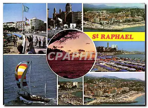 Moderne Karte Souvenir de Saint Raphael