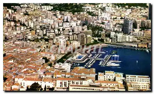 Moderne Karte Reflets de la Cote d'Azur Monaco Vue aerienne
