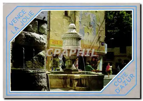 Cartes postales moderne La Cote d'Azur Vence la Jolie La Fontaine du Peyra